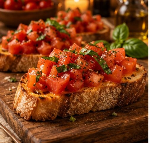 Illustrative photo of bruschetta